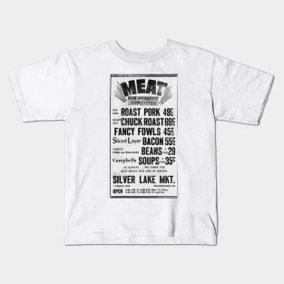 Meat Market Wall Art Kids T-Shirt